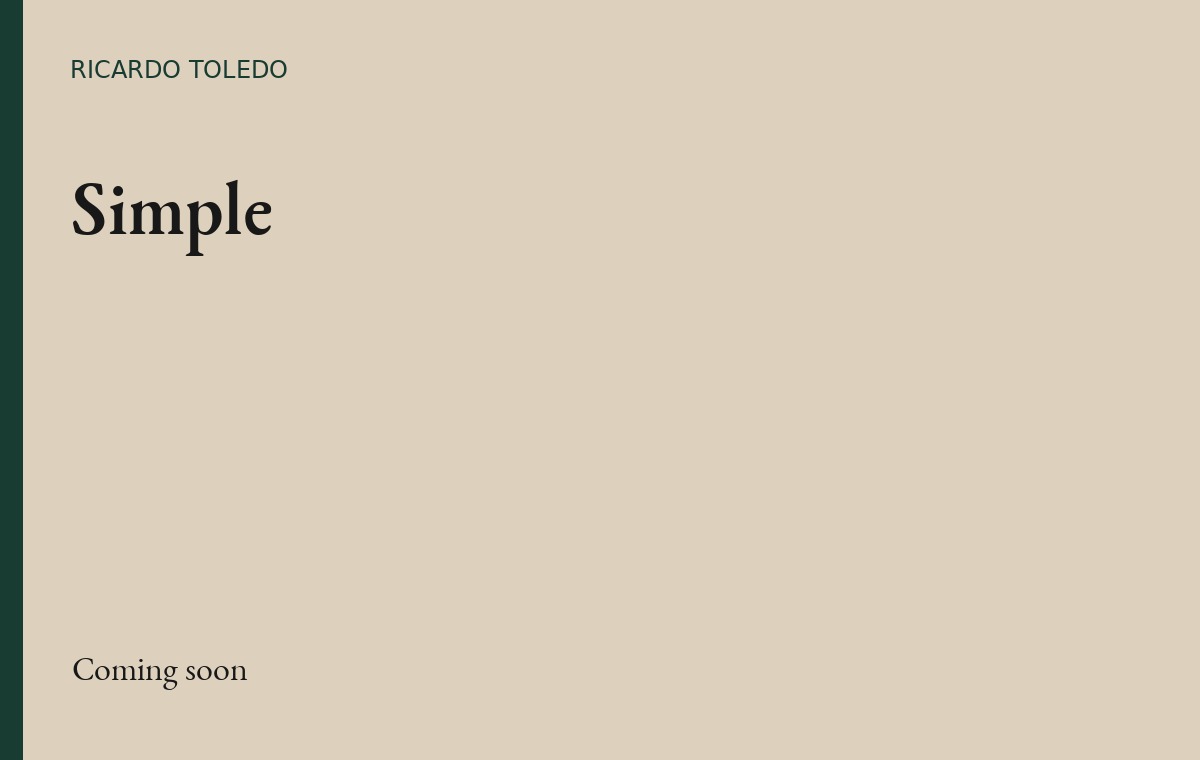 Portada conceptual de Simple